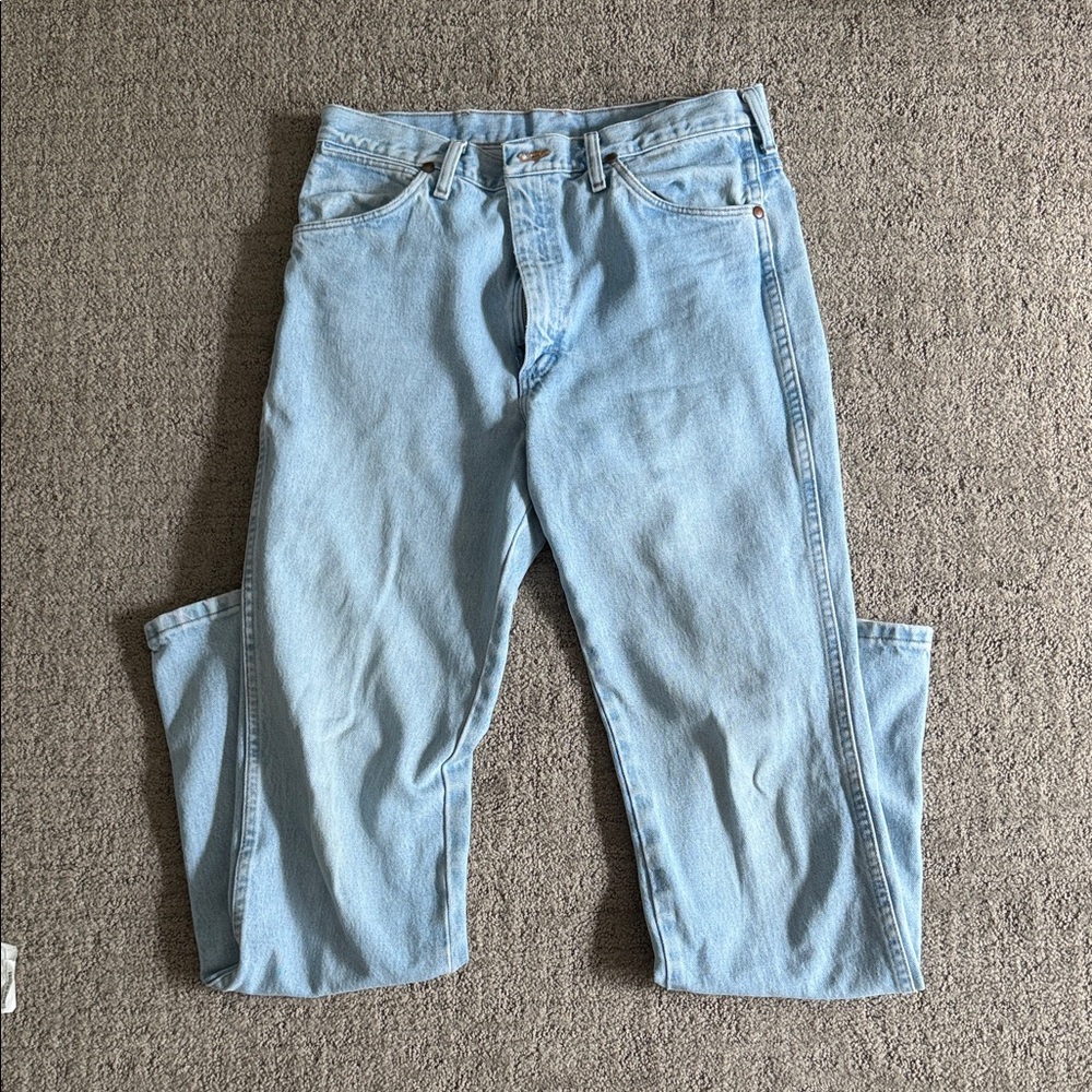 Wrangler Light Blue Straight-Leg Jeans